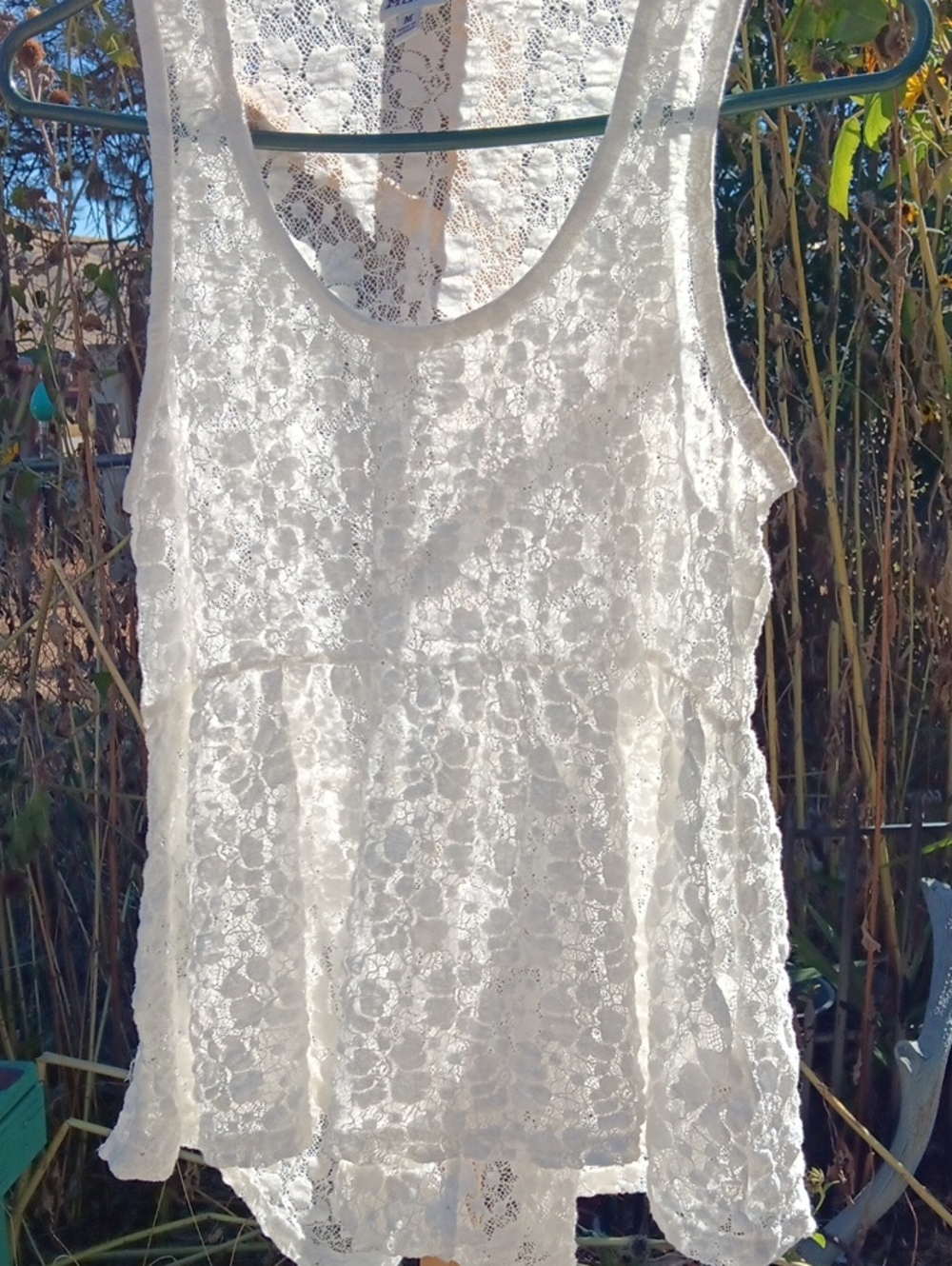 Mudd Ivory Floral Lace Sleeveless Camisole